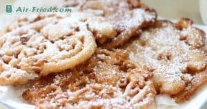 Funnel cake in an air fryer