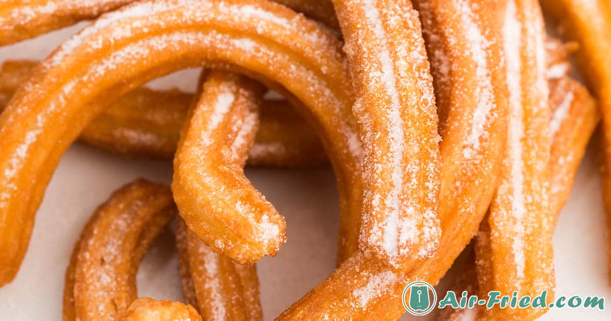 Air Fryer Churros with Chocolate Dipping Sauce Recipe