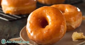 Air Fryer glazed donuts
