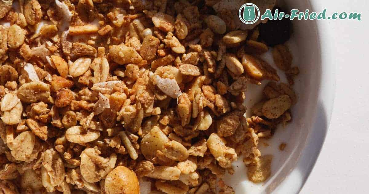 Nuts granola in air fryer